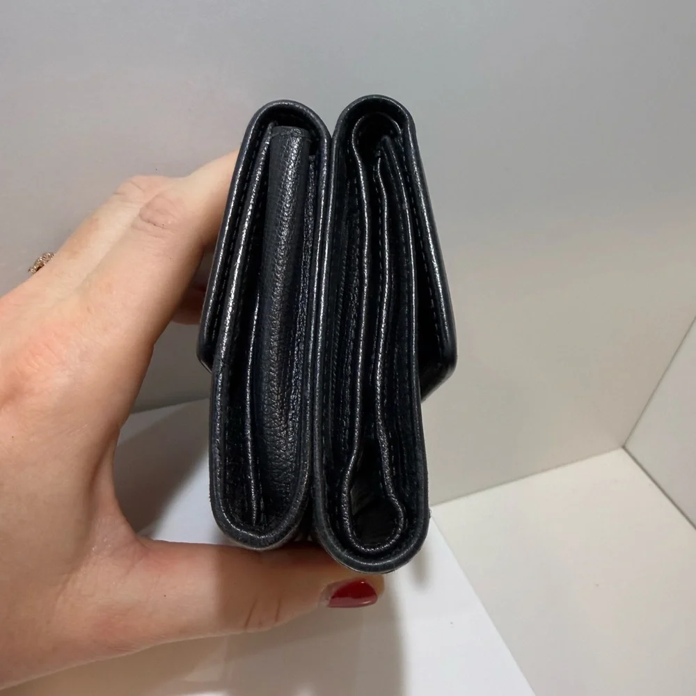 Chanel Black Leather Compact Wallet - Picture 3 of 9